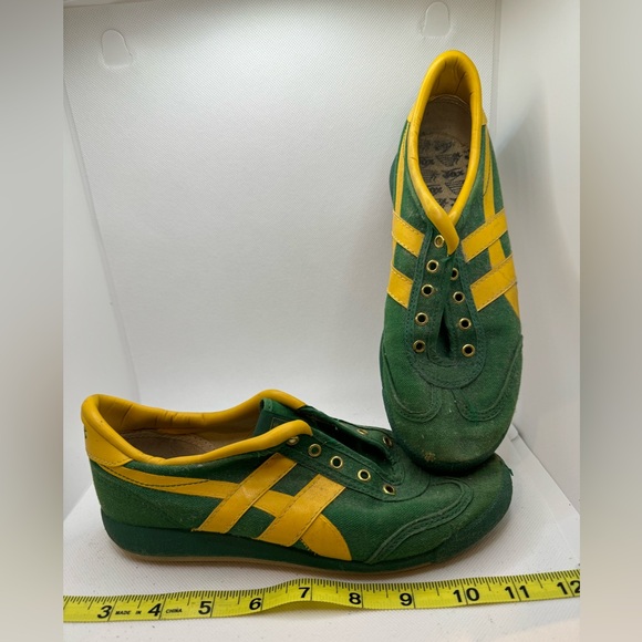 vintage 70s green, Yellow JOX kids' SNEAKERS vintage 6.5 in women’s - Picture 1 of 9